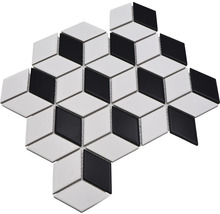 Mozaic piscină ceramic POV 09 negru/alb 26,6x30,5 cm
