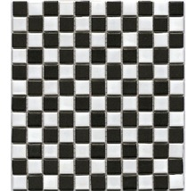 Mozaic piscină ceramic BM 148 alb/negru 30,2x33 cm