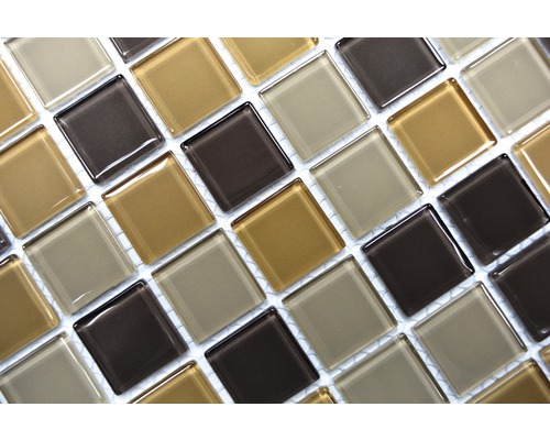 Plăci de mozaic de sticlă pătrate pentru pereți și podea