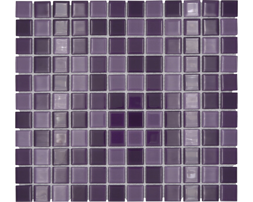 Mozaic piscină sticlă CM 4888 mix lila 30,2x32,7 cm