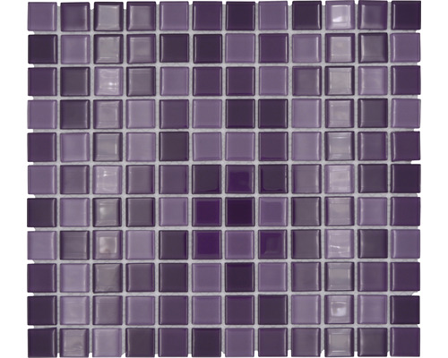 Mozaic piscină sticlă CM 4888 mix lila 30,2x32,7 cm Placă mozaic din sticlă, pătrată