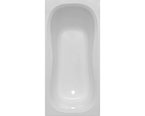 Cadă de baie rectangulară din acril sanitar, vedere de sus