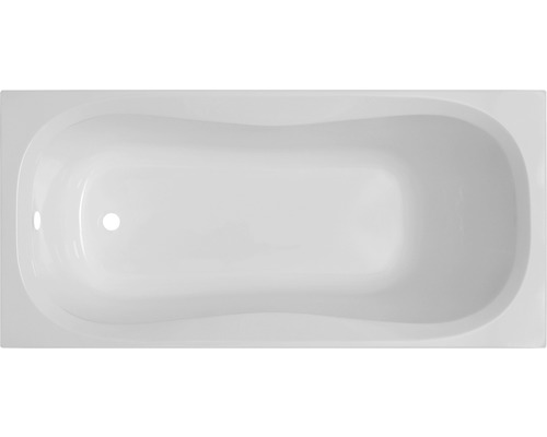 Cadă de baie dreptunghiulară Belform Liria 80x180x42 cm acril alb 27CB0347 Vedere de sus a unei căzi de baie