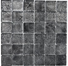 Mozaic sticlă XCM 8BL27 negru 30x30 cm