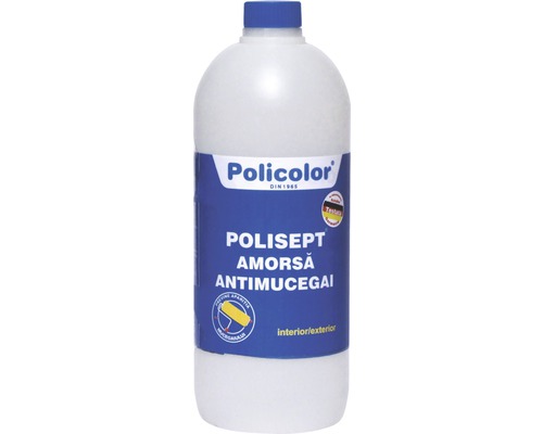 Amorsă antimucegai Polisept interior/exterior 1 l Amorsă antimucegai Policolor Polisept Antimucegai pentru interior și exterior