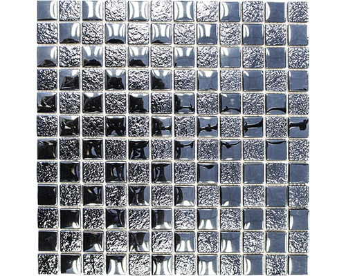 Mozaic sticlă XCM 8LU89 negru 29,8x29,8 cm