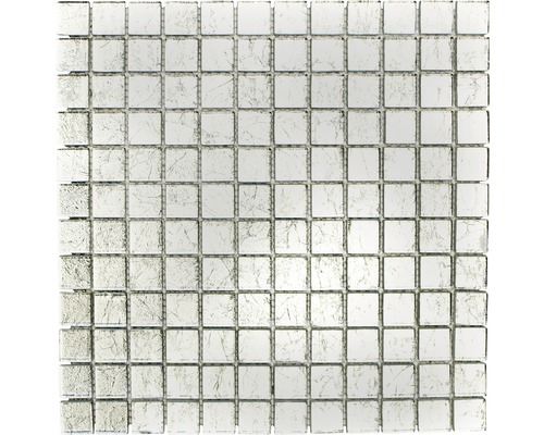 Mozaic sticlă XCM 8SB16 argintiu 30x30 cm