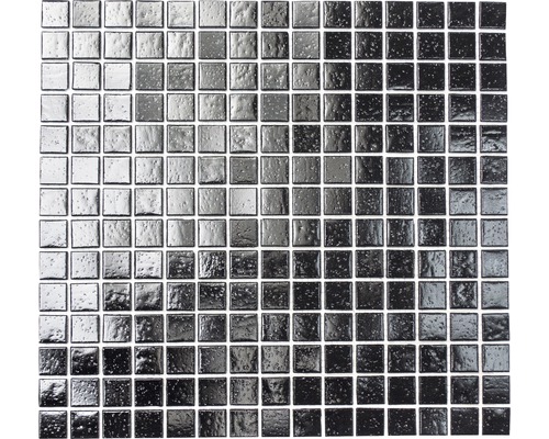 Mozaic sticlă CM A 50 negru lucios 30,5x32,7 cm Plăci de mozaic din sticlă, pătrate