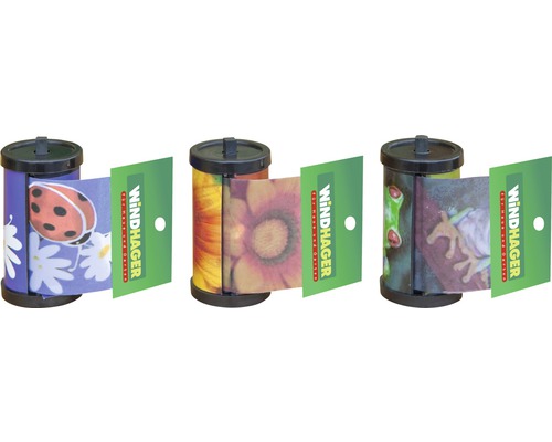 Capcană cu lipici pentru insecte 3 buc/set Rola de joc cu vânt cu motive diferite pentru grădină și balcon