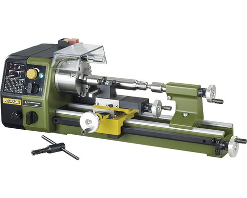 Strung Proxxon cu piesă de prelucrat și accesorii