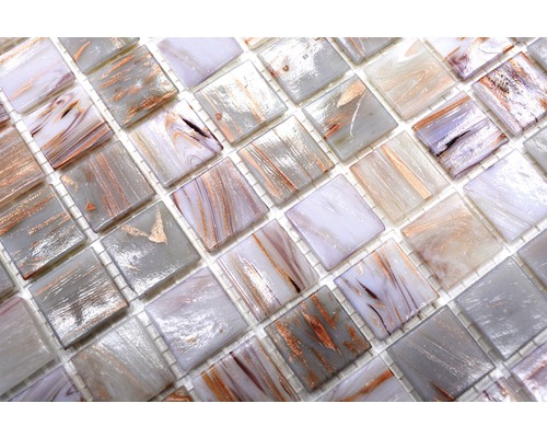 Plăci pătrate de mozaic din sticlă cu model