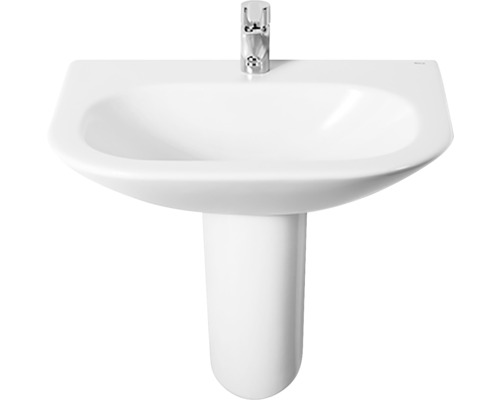 Chiuvetă cu piedestal și robinet pentru baie