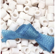 Inele ceramice pentru filtru de acvariu cu sac de plasă albastră