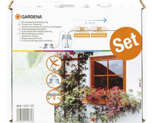 Sistem de irigare Gardena complet automat pentru jardiniere
