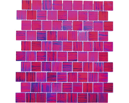Mozaic sticlă XCM CF87 roz 28,6x31,8 cm