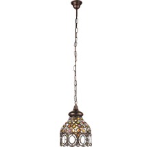 Lampa suspendată cu lanț și abajur decorativ