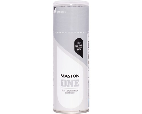 Lac spray Maston ONE gri satinat RAL7040 400 ml Spray Maston One gri RAL 7040 satinat