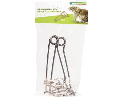 Capcană pentru rozătoare mici, din sârmă, Windhager, 2 buc. Pachet capcane de cârtițe din metal, două bucăți