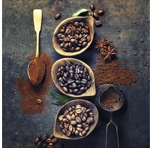 Tablou sticlă Coffeebean In Bowl 20x20 cm