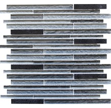 Mozaic sticlă XCM MS89 mix negru 29,8x29,8 cm