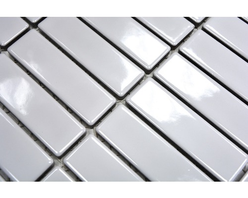 Plăci de mozaic dreptunghiulare, lucioase, din ceramică