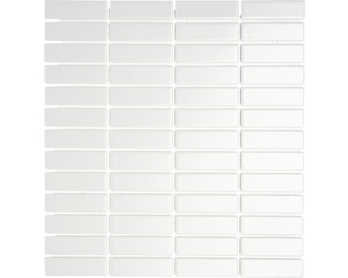 Mozaic piscină ceramic ST 330 gri lucios 29,8x31,8 cm Placă de mozaic cu elemente dreptunghiulare