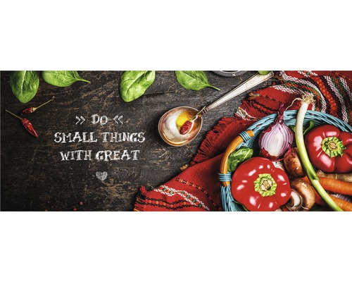 Tablou sticlă Do Small Things With Great Love 30x80 cm