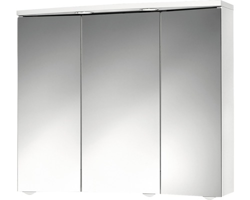 Dulap baie cu oglindă Jokey Trava, iluminare LED, PAL, 75x65 cm, alb, IP 20