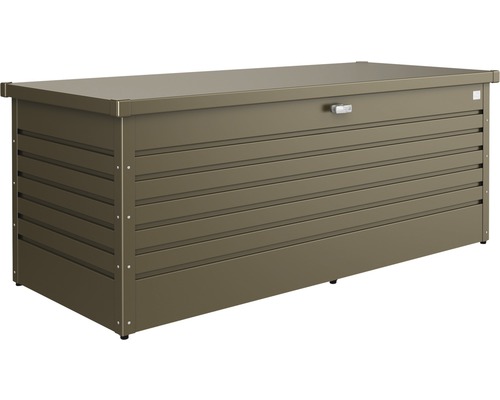 Ladă depozitare grădină Biohort 180 metal 181x79x71 cm 800 l bronz metalizat Ladă de grădină din metal