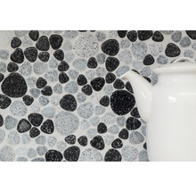 Mozaic piscină ceramic XKM 33 alb-negru 30x30 cm