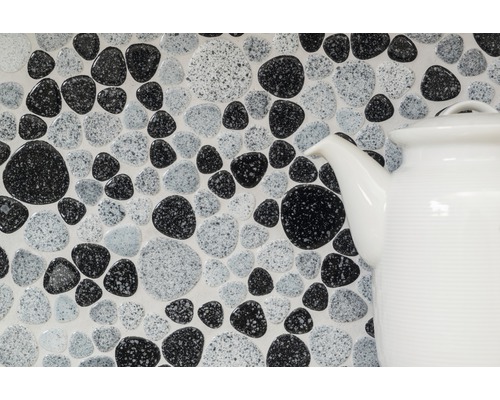 Plăci de mozaic cu aspect de piatră cu ceainic