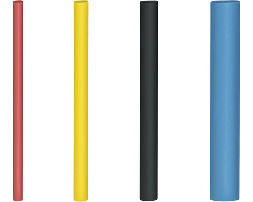 Set tuburi termo-contractibile Steinel Ø1,6/2,4/3,2/4,8 mm, lungime 35mm, 4 culori, 70 piese