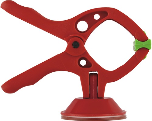 Menghine tip clește Wolfcraft Microfix max.30mm, cu ventuză, pachet 2 bucăți Clește cu arc din plastic cu ventuză