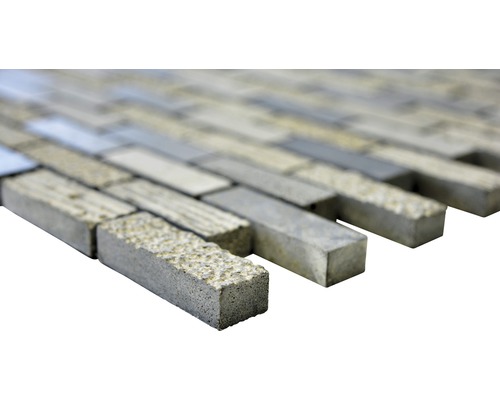 Placă de mozaic cu pietre dreptunghiulare