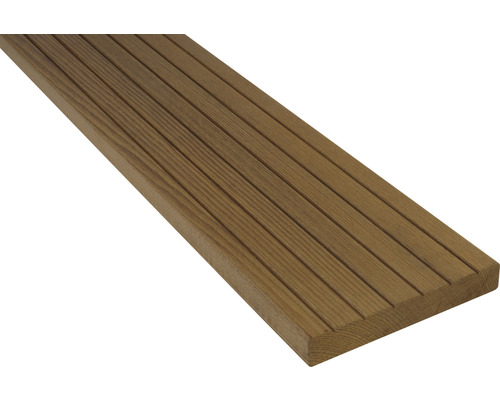 Lemn terasă Konsta 21x135x2500 mm Thermo ash Terasa din lemn cu suprafață canelată