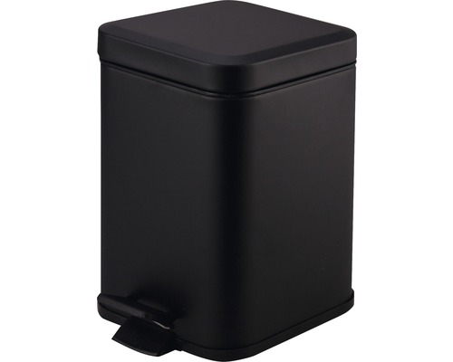 Coș de gunoi cu pedală basano Accadia, 3 L, negru mat