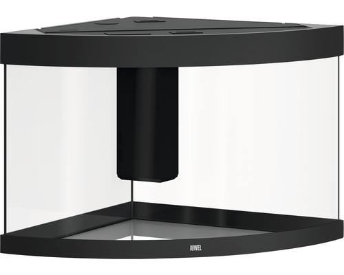 Acvariu de colț cu filtru integrat și logo Juwel