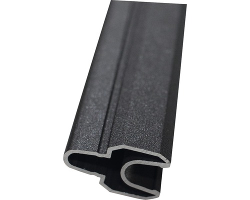 Element margine panou GroJa Flex Grande 180 cm gri antracit Profil din plastic pentru aplicații de construcții