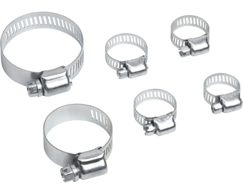 Set coliere pentru furtun Meister Ø6-45 mm, 6 piese Diverse coliere de strângere din metal