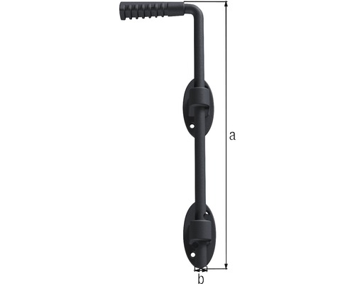 Încuietoare cu bară cu dimensiunile a și b