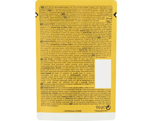 Informații despre ingrediente și recomandări de hrănire pentru hrana pentru câini marca Pedigree