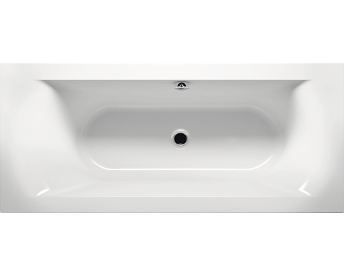 Cadă de baie dreptunghiulară Riho Lima 160x70x49 cm acril alb BB4200500000000 Cadă de baie dreptunghiulară cu set de scurgere, vedere de sus