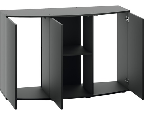 Dulap pentru acvariu cu uși deschise și raft