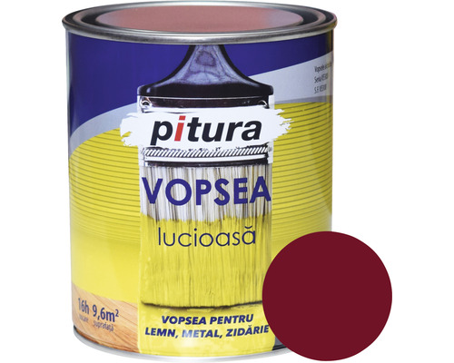 Vopsea universală Pitura vișiniu 0,6 l-0