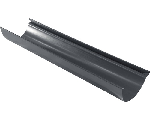 Jgheab metalic Bravo 2 m Ø 150 mm gri Canal de scurgere metalică