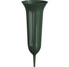 Vas pentru flori Geli plastic, Ø 11 cm, verde-thumb-0