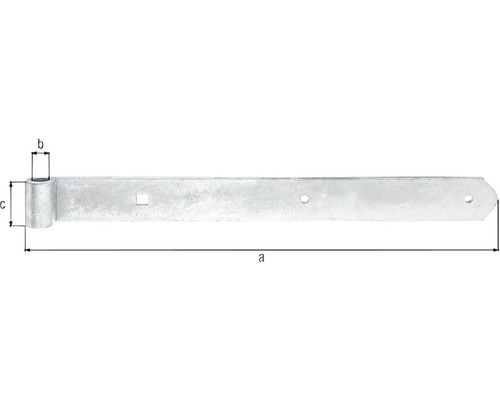 Imagine cu o balama de poartă cu dimensiuni.