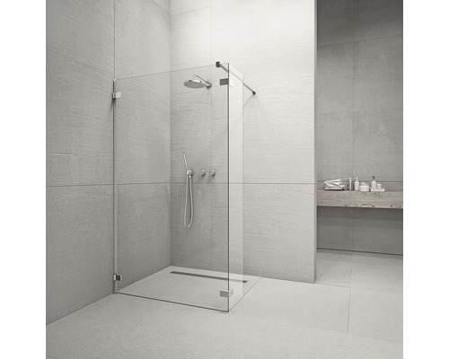 Duș Walk In Radaway Euphoria W2, 80x200 cm, sticlă transparentă, profil crom Duș Walk In Radaway Euphoria W2, 80x200 cm, sticlă transparentă, profil crom