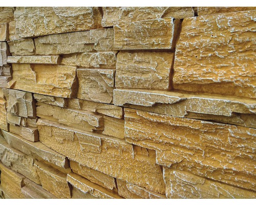 Placare de perete cu aspect de piatră pentru utilizare la interior și exterior