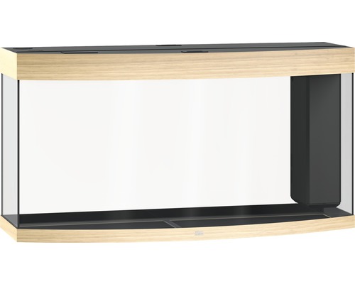 Acvariu gol cu dulap inferior cu aspect de lemn